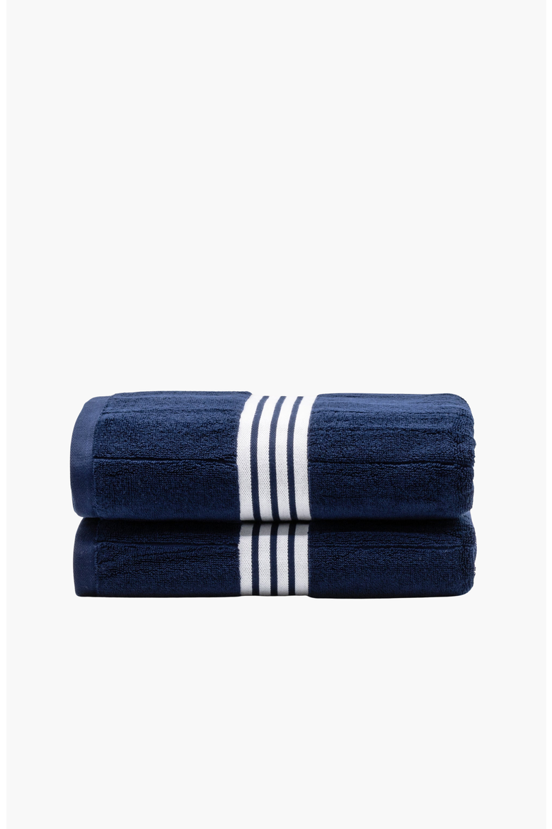 Nautilus 2-Piece Bath Sheet Set, Main, color, Navy / White