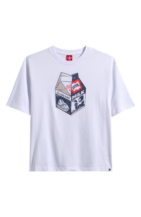Kids' Milk Cotton Graphic T-Shirt (Little Kid & Big Kid)