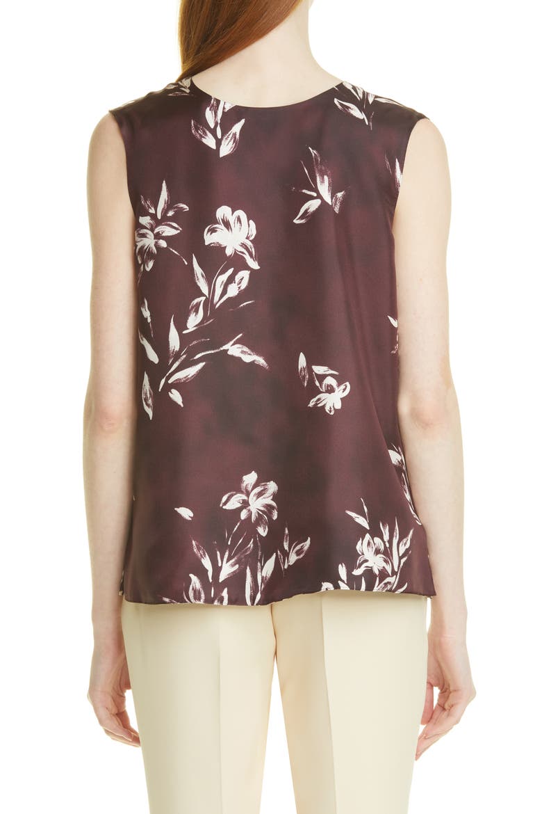 Reversible Silk Top, Alternate, color, FIORE DIPINTO