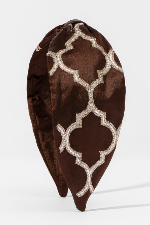 Natasha Brown Knotted Headband