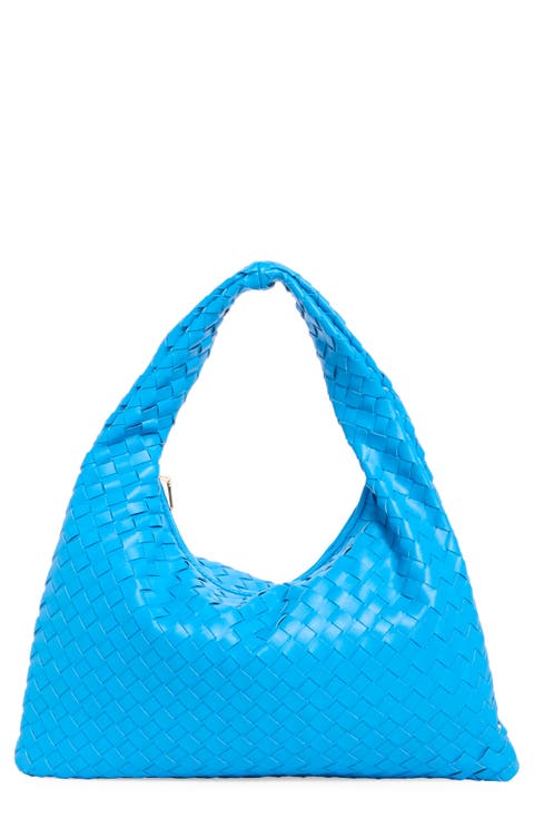 Woven Hobo Shoulder Bag