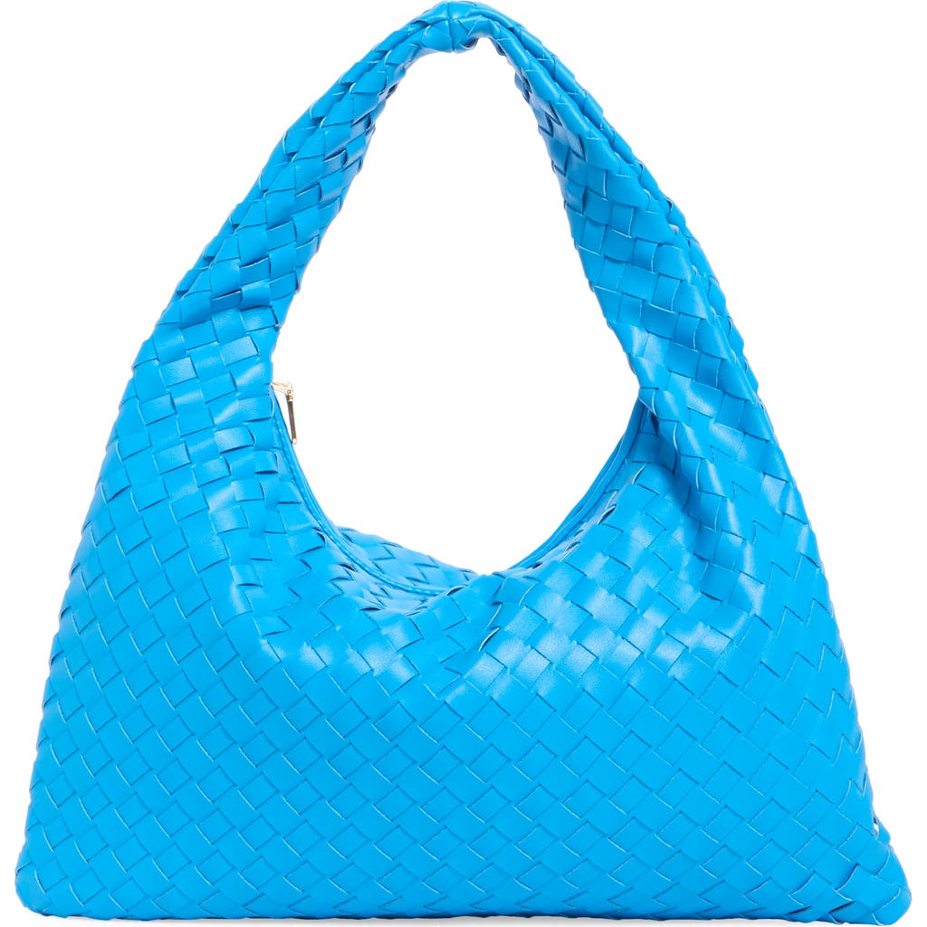 Urban Expressions Handbags Woven Hobo Shoulder Bag In Royal Blue