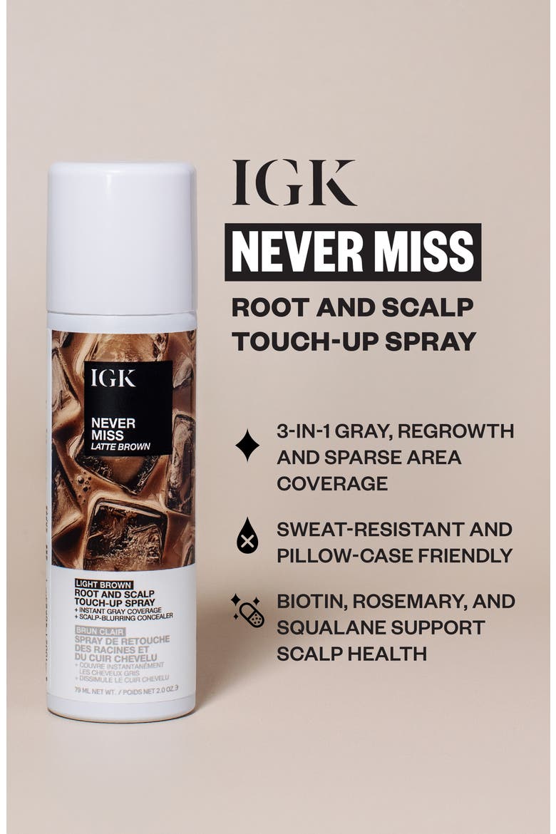 Never Miss Root & Scalp Touch-Up Spray, Alternate, color, LIGHT BROWN