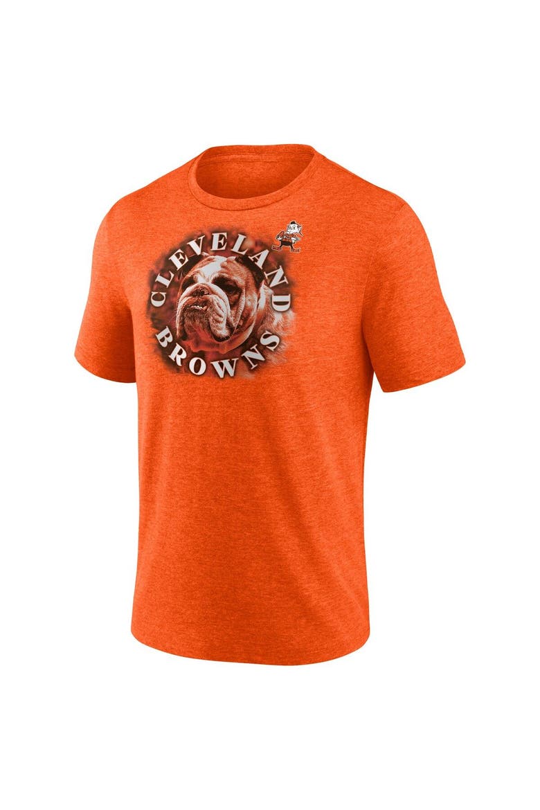 Men's Fanatics Branded Heathered Orange Cleveland Browns Tri-Blend Sporting Chance T-Shirt, Alternate, color, Heather Orange