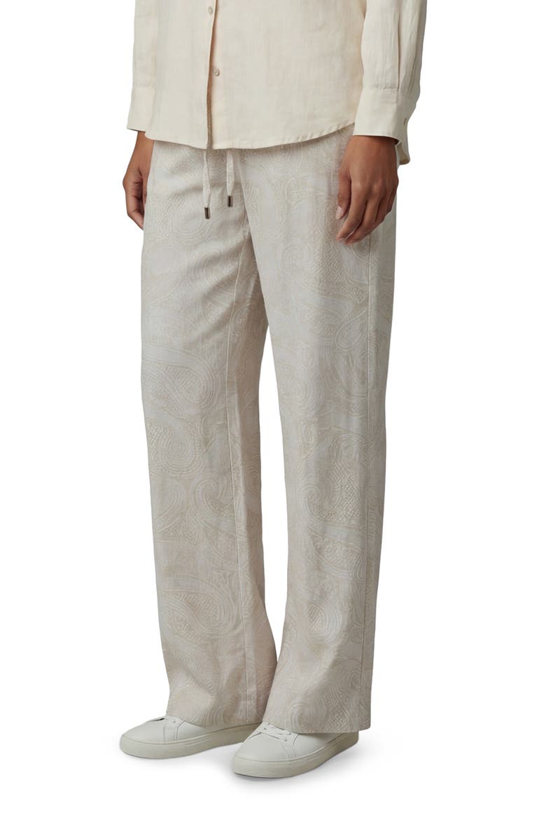 Crochet Paisley Womens Wide-leg Pant, Alternate, color, CROCHET PAISLEY IVORY
