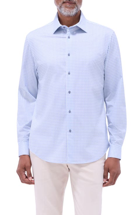 James OoohCotton® Geometric Print Button-Up Shirt