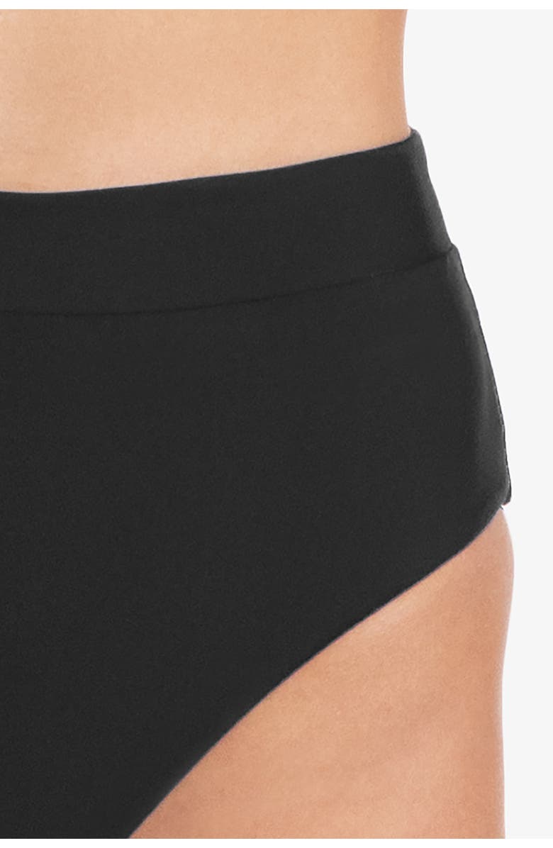 HELEN JON Soft Band High Waist Bottom, Alternate, color, Black