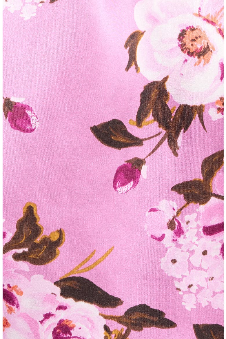 Marina Floral Wrap Robe, Alternate, color, MULBERRY