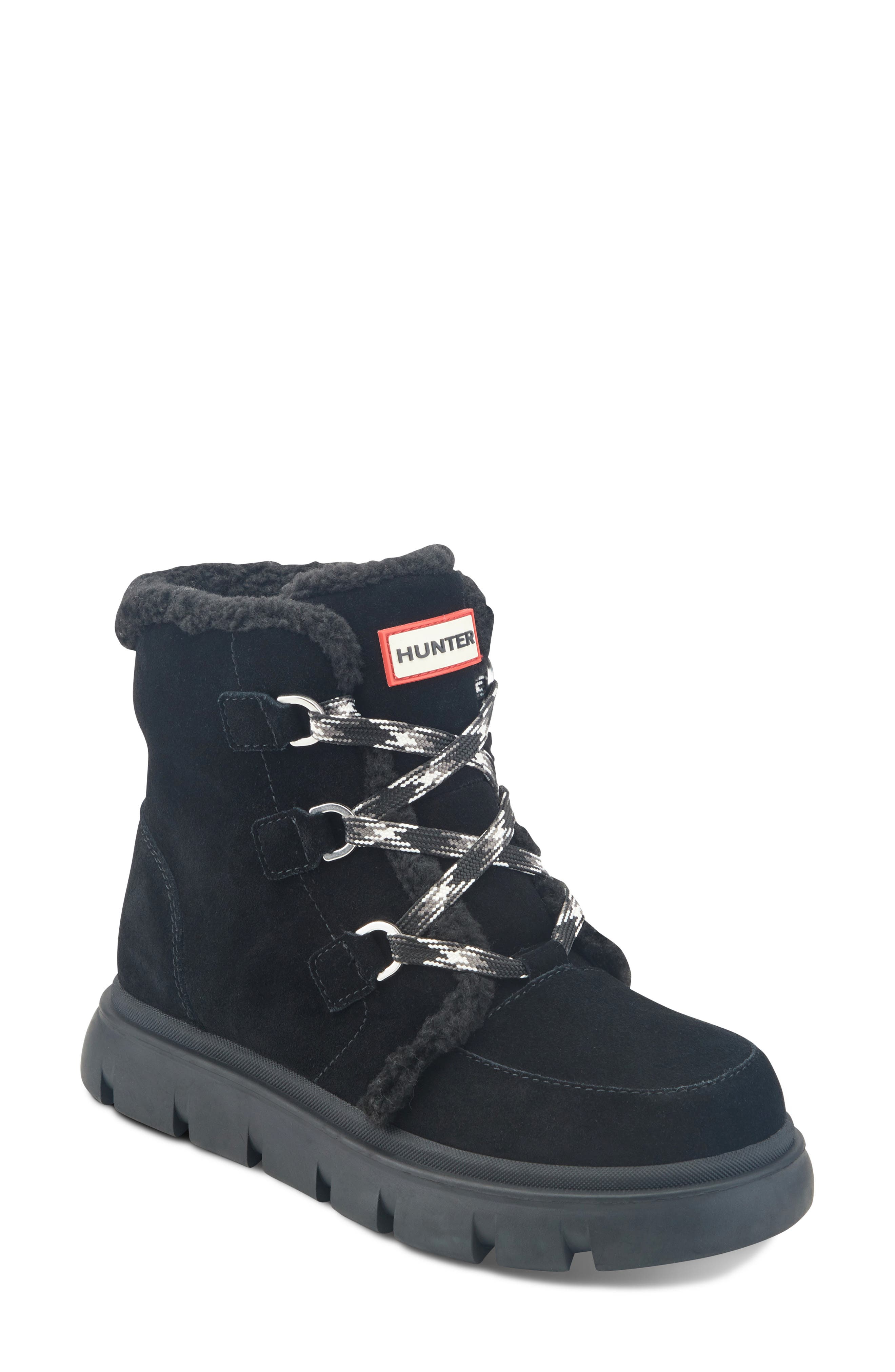 Melody Faux Shearling Bootie, Main, color, BLACK/BLACK/SIGNATURE
