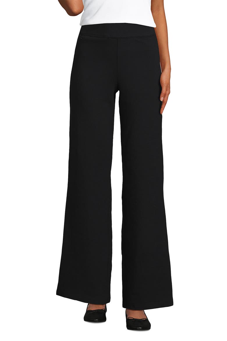 Starfish High Rise Pull On Wide Leg Pocket Pants, Alternate, color, Black