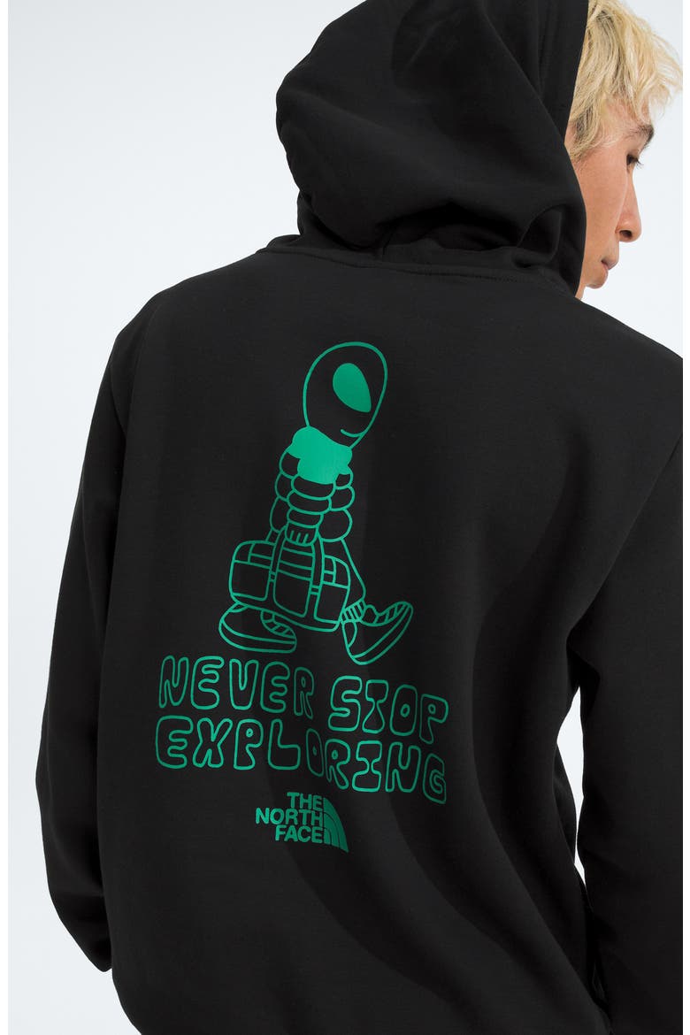 Celestial Drift Graphic Hoodie, Alternate, color, TNF BLACK