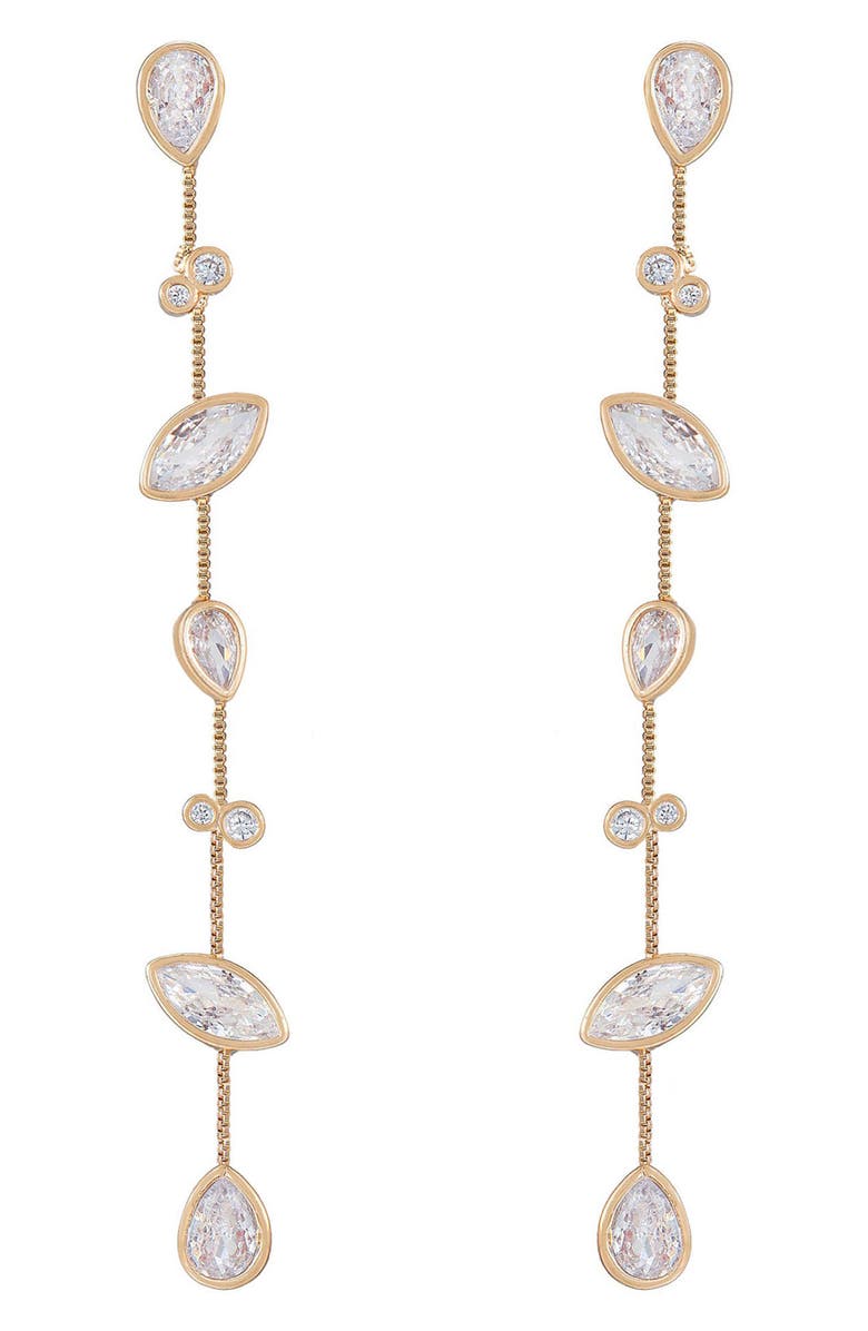 Ettika Crystal Linear Earrings, Main, color,