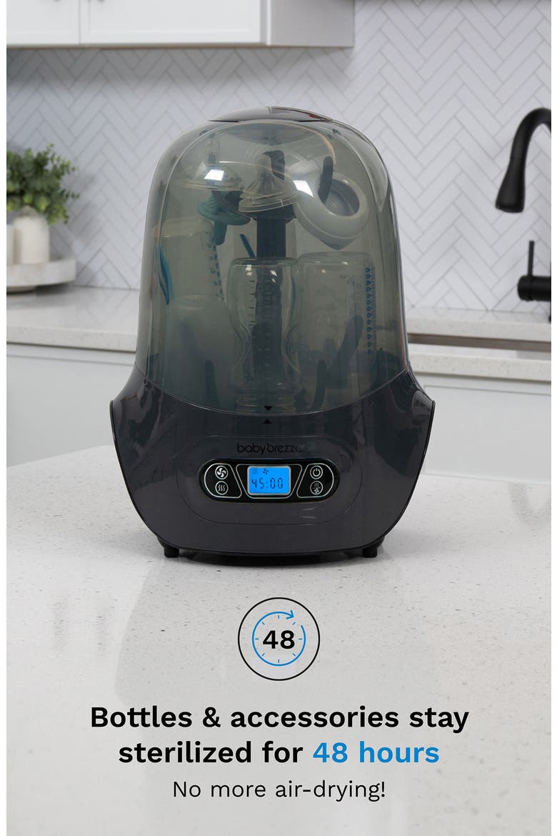 One Step Bottle Sterilizer/Dryer, Alternate, color, CHARCOAL