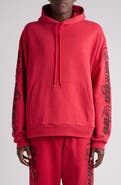 Balenciaga Big B Cursive Logo Embroidered Oversize Dry Fleece Hoodie