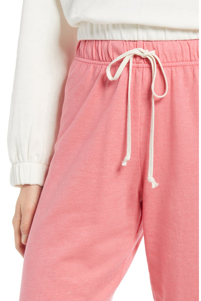 Boyfriend Sweatpants, Alternate, color, PINK DUNE