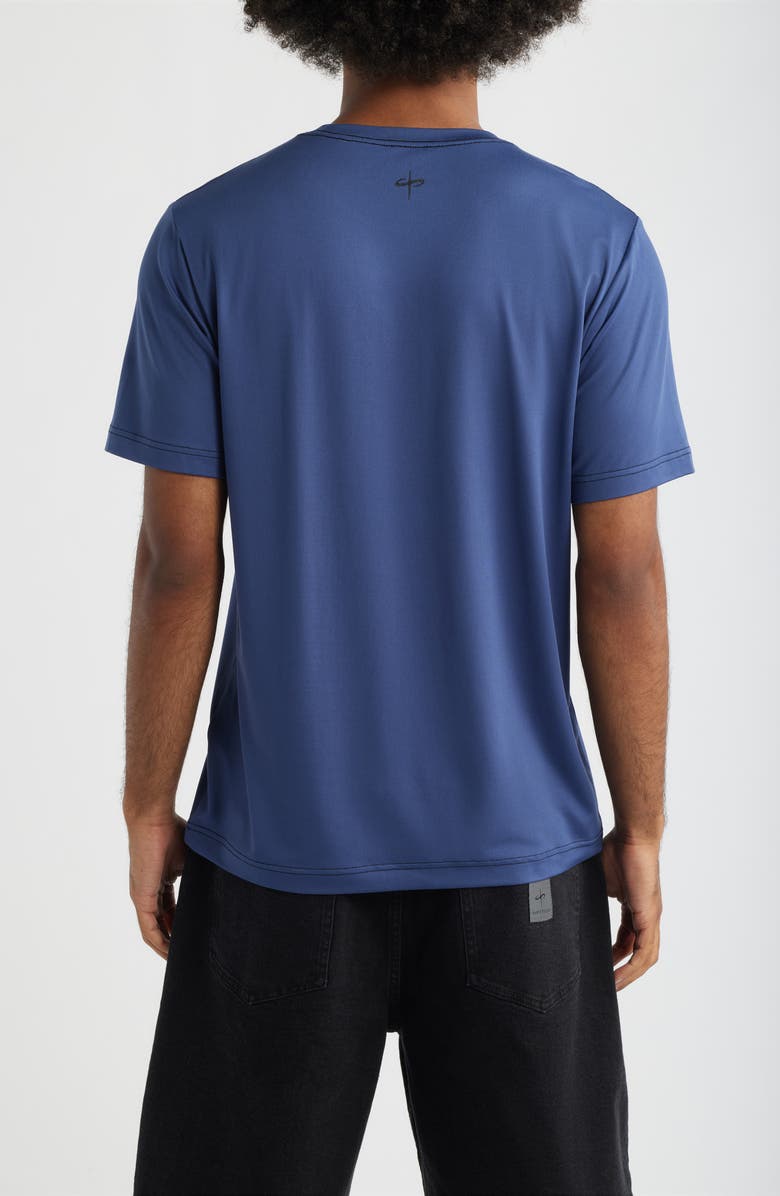 SANTO STUDIO Tempo Wordmark Tech T-Shirt, Alternate, color, Blue