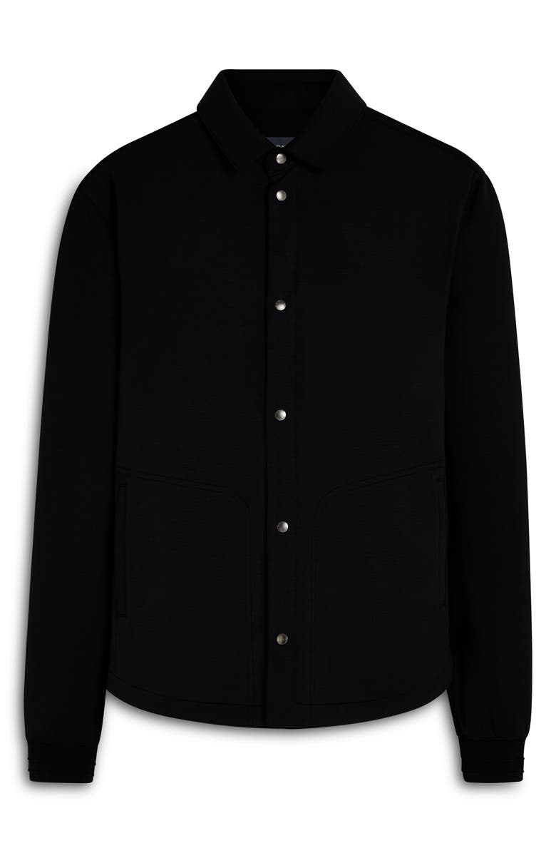 Bugatchi Knit Snap-Up Shirt Jacket, Alternate, color,