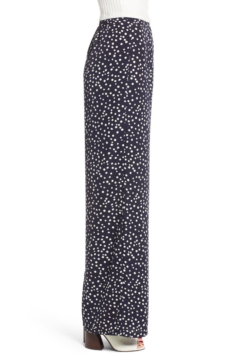Abstract Wide Leg Pants, Alternate, color, NAVY/ WHITE