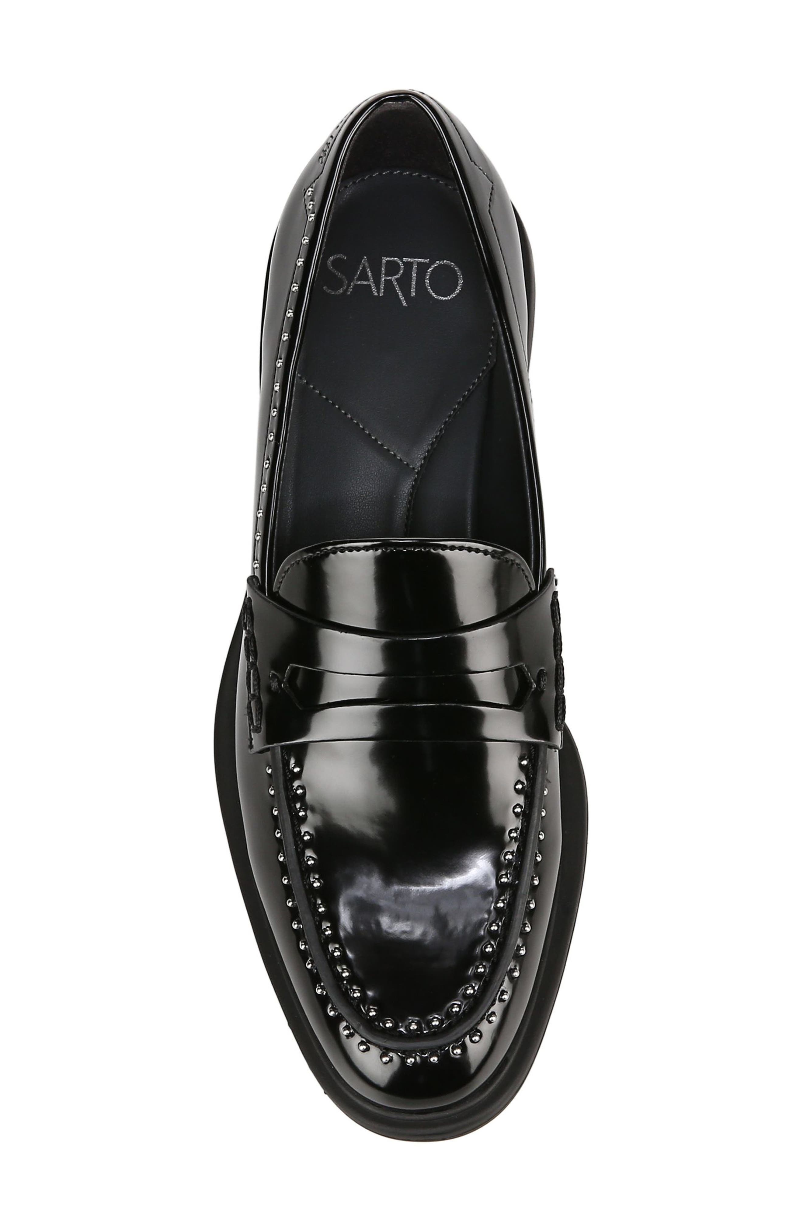 SARTO by Franco Sarto Eden Studded Penny Loafer, Alternate, color, 