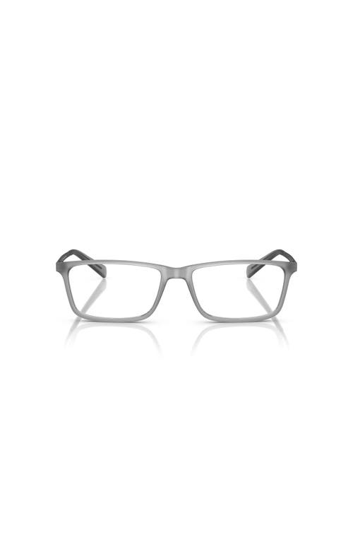 Armani Exchange 55mm Rectangle Optical Glasses In Gray