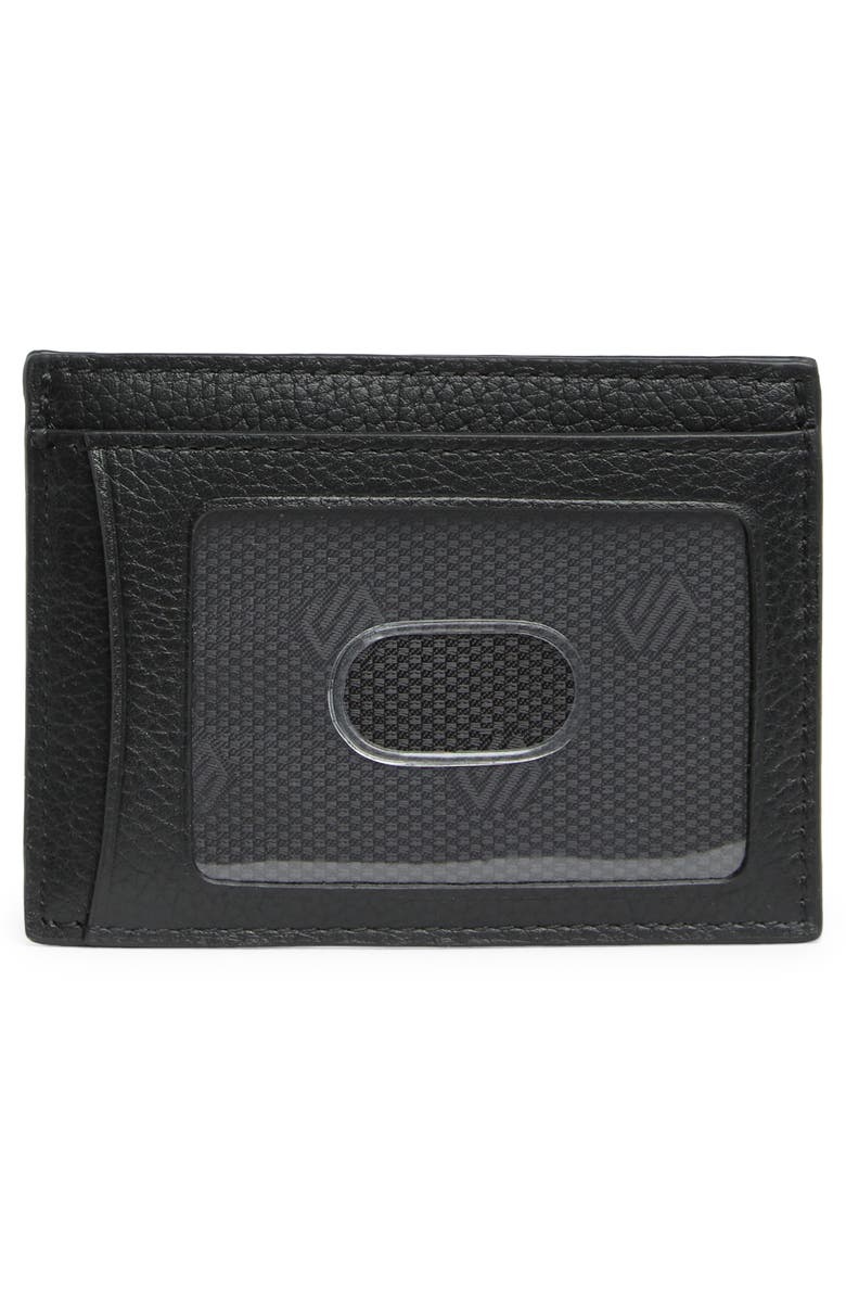 Johnston & Murphy Weekend Leather Cardholder, Alternate, color, Black