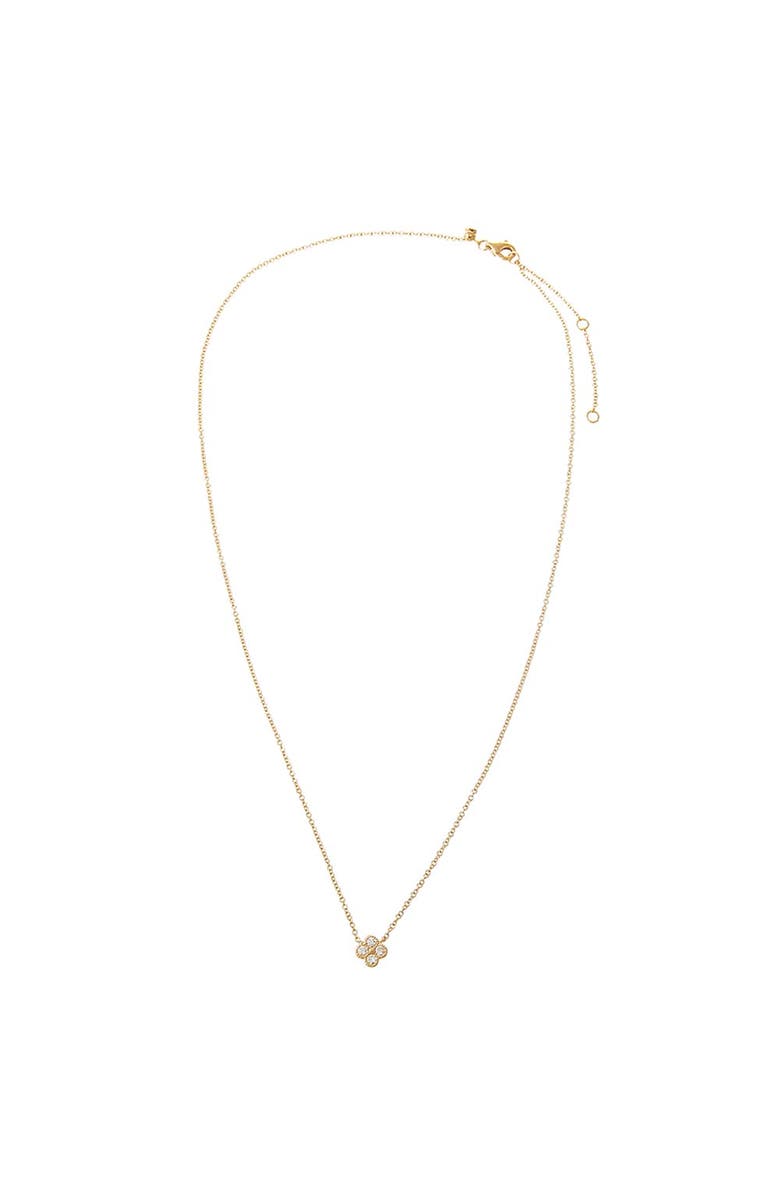 BY ADINA EDEN Diamond Four Leaf Clover Necklace 14K, Alternate, color, 