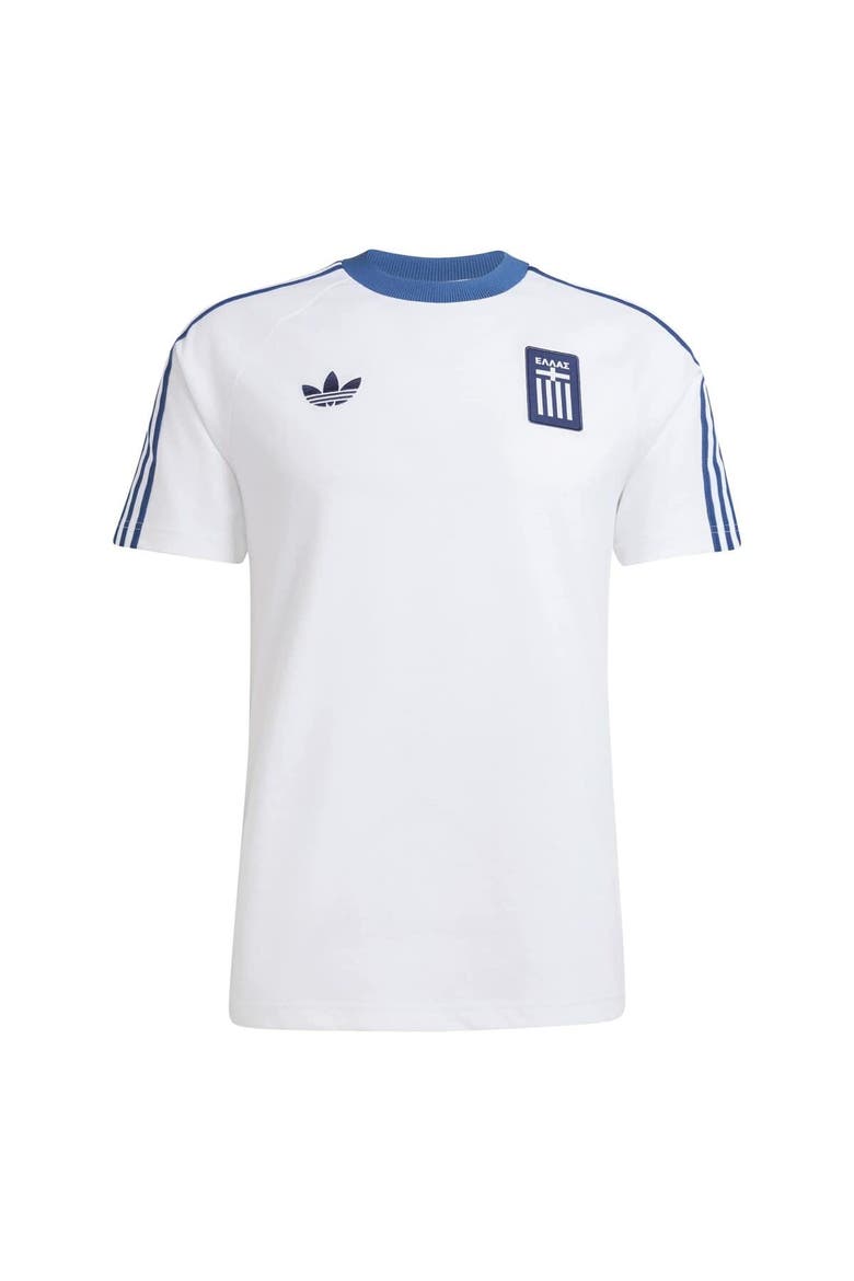 Men's adidas Originals  White Greece National Team  T-Shirt, Alternate, color, White
