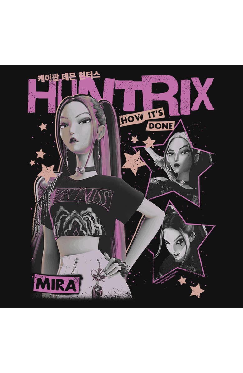 KPop Demon Hunters Girl's KPop Demon Hunters Pop Star Huntrix Mira  Graphic T-Shirt, Alternate, color, Black