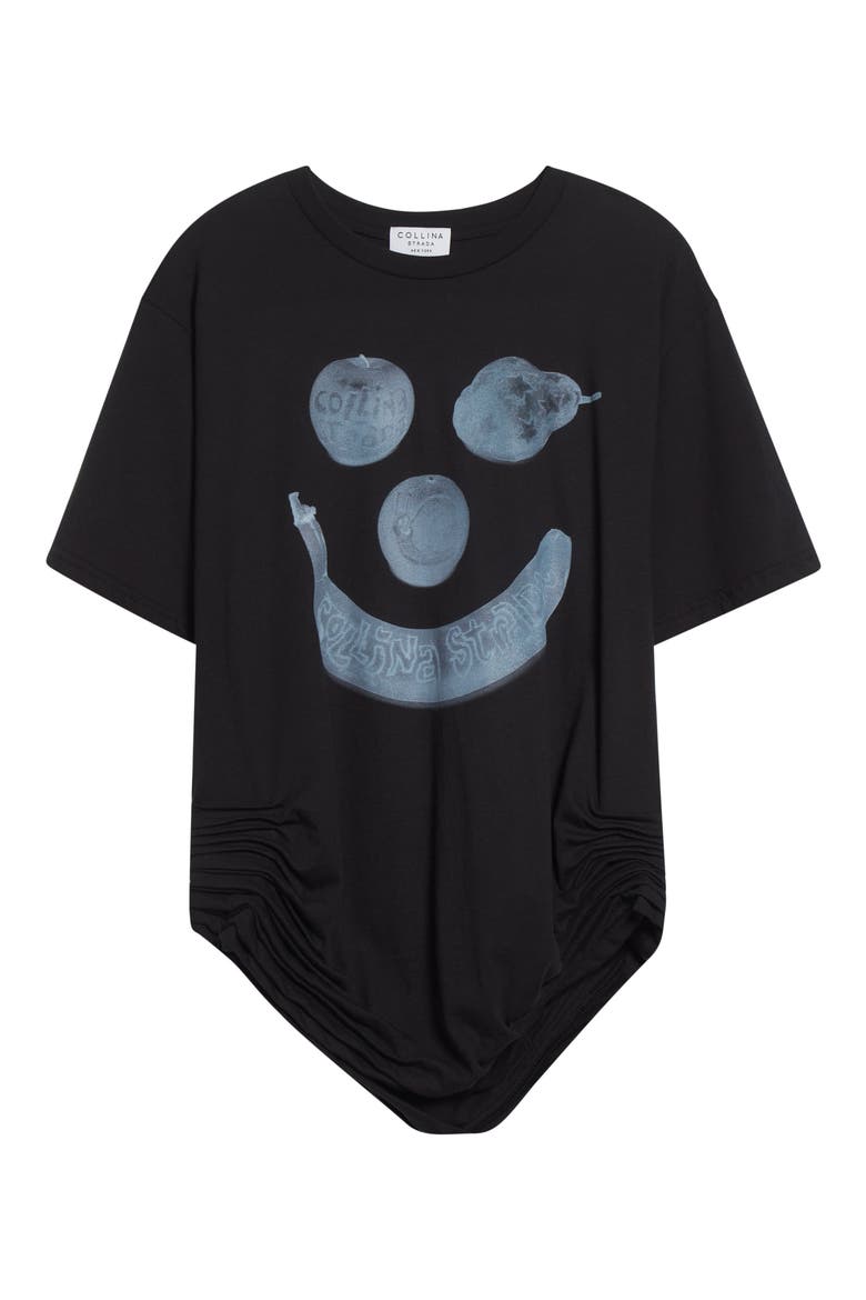 Katina Duo Storm Flower Drip Organic Cotton Graphic T-Shirt, Alternate, color, BLACK BANANA X-RAY