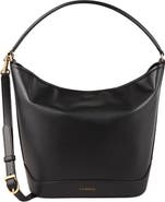 SANDRO Leather bucket bag TANGOSO