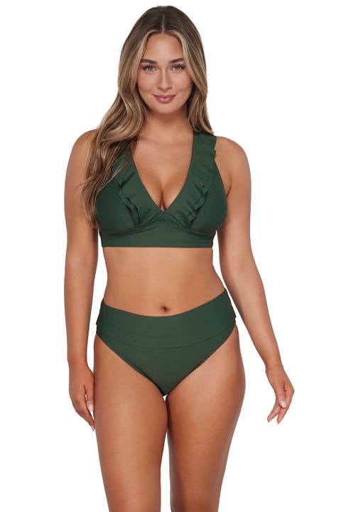 Willa Wireless Bikini Swimsuit Top - DD Cup