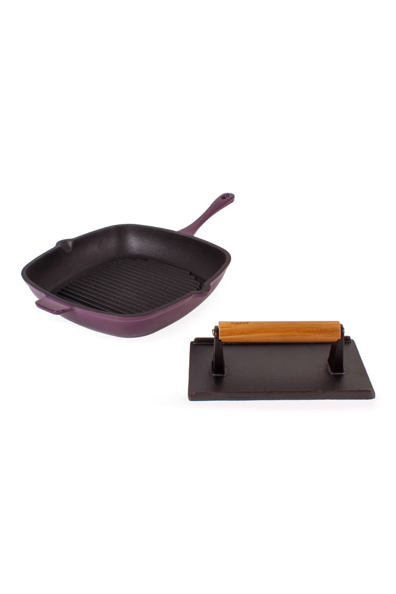 Neo 2-Piece Cast Iron Set, Main, color, PURPLE