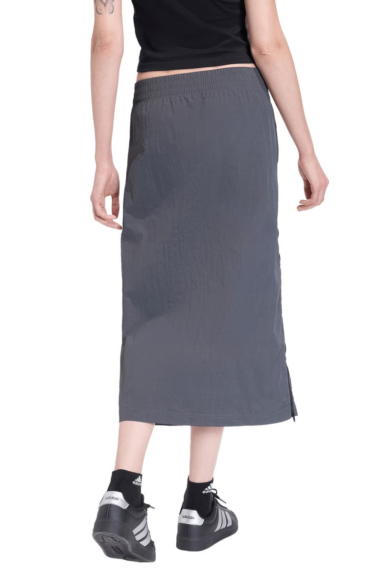 adidas The City Tech Woven Zip Midi Skirt, Alternate, color, Grey Six