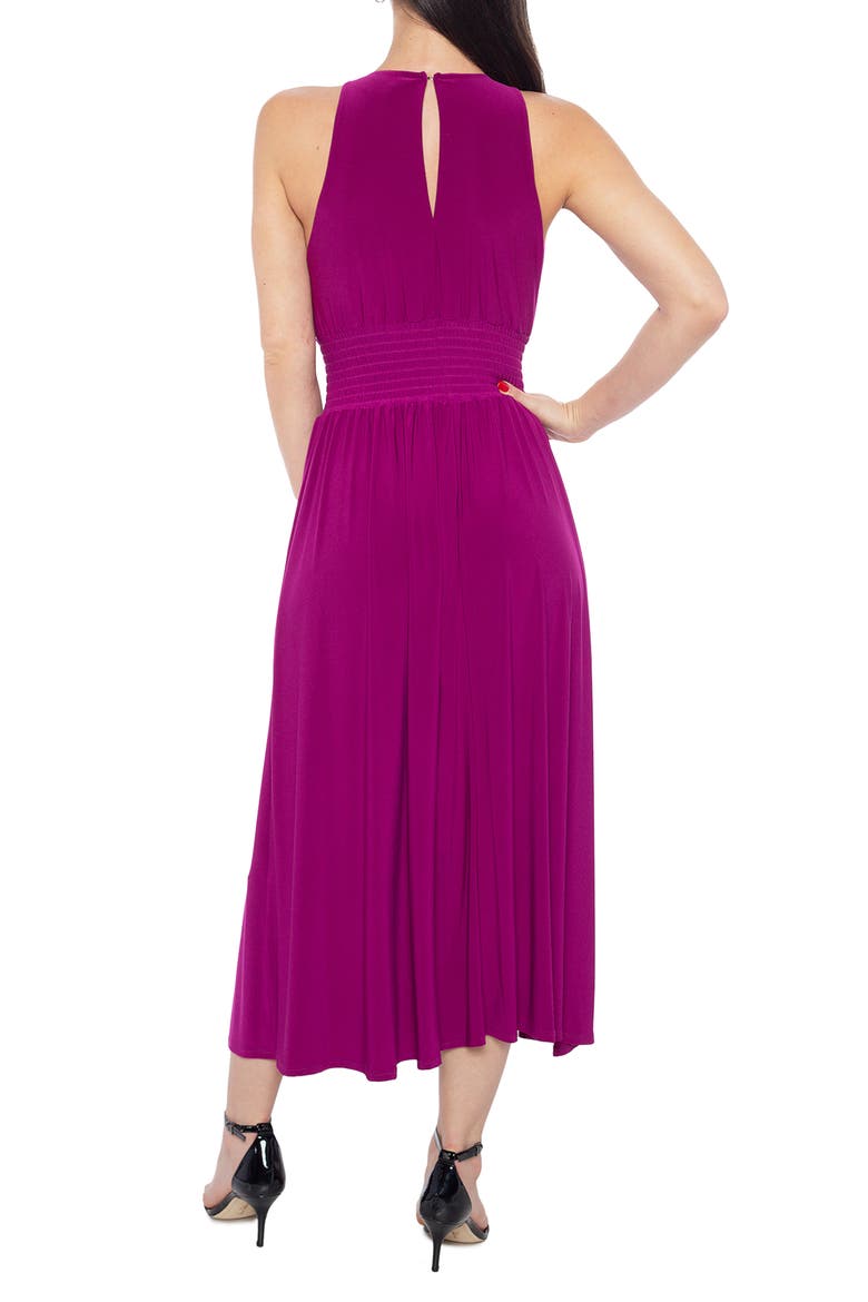 Smocked Waist Jersey Dress, Alternate, color, MAGENTA