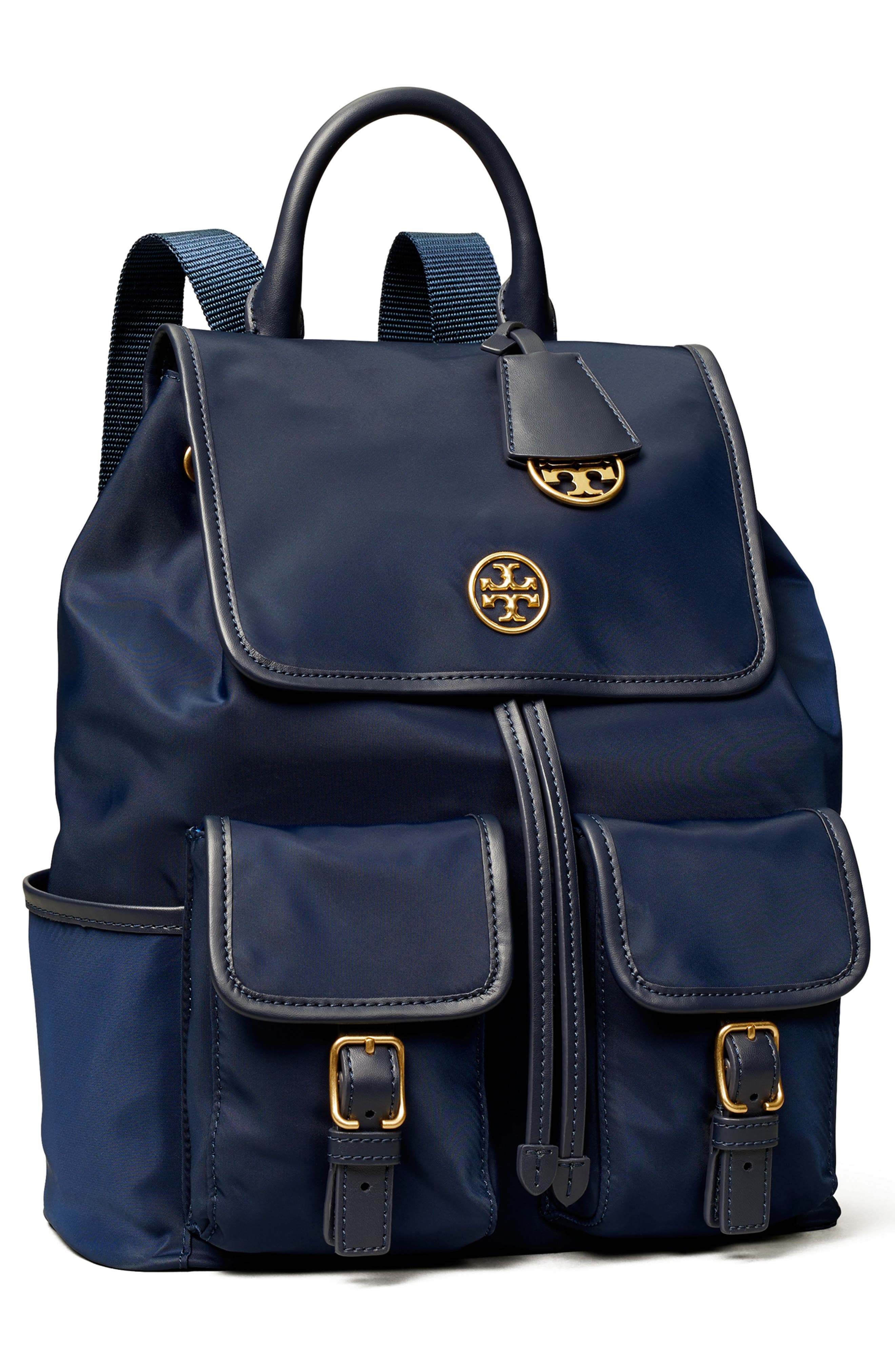 Piper Flap Nylon Backpack, Alternate, color, Z/DNUROYAL NAVY