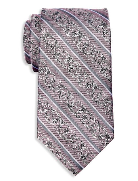 Big & Tall Striped Silk Tie