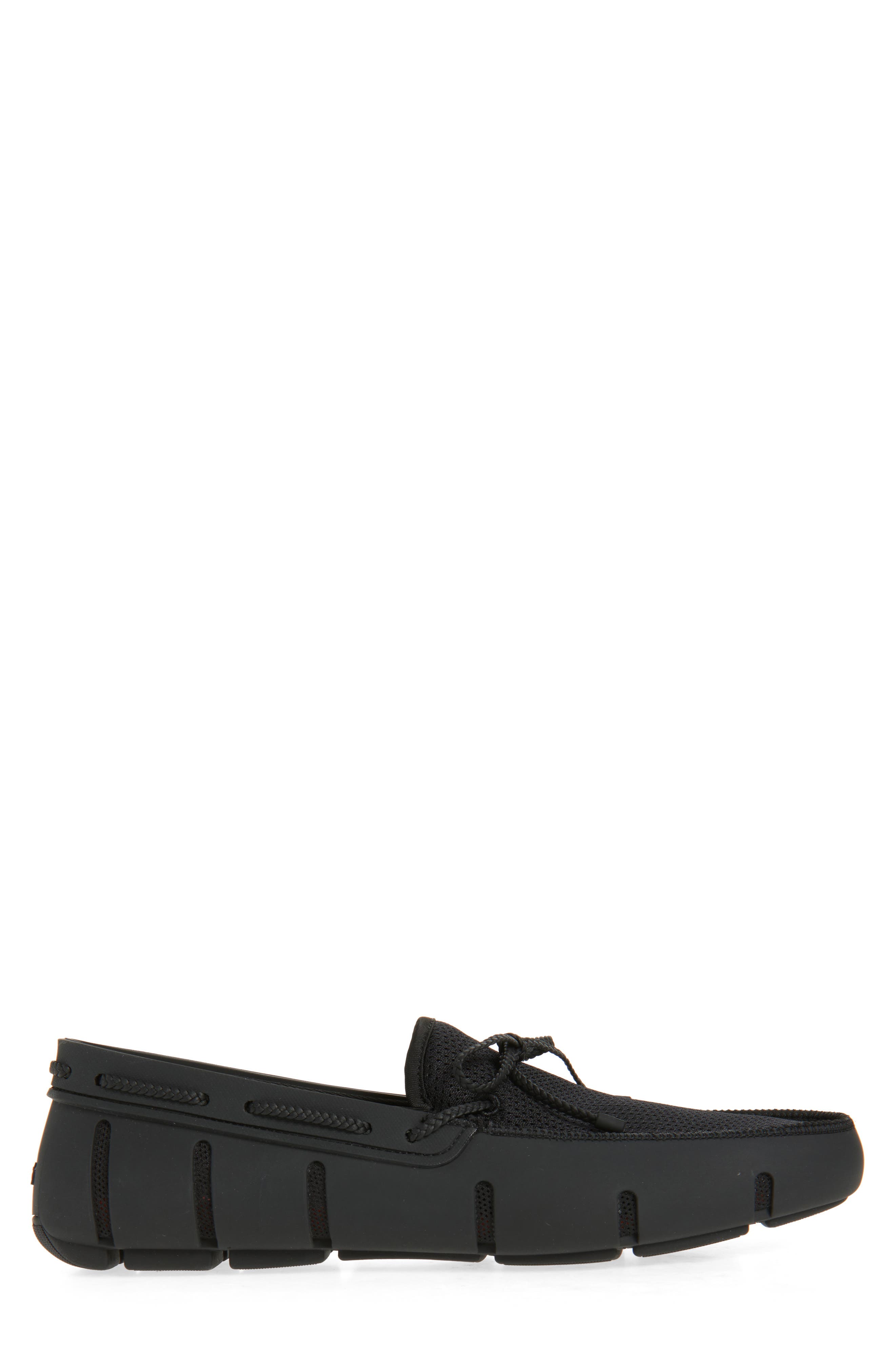 Swims Braided Lace Loafer, Alternate, color, Black