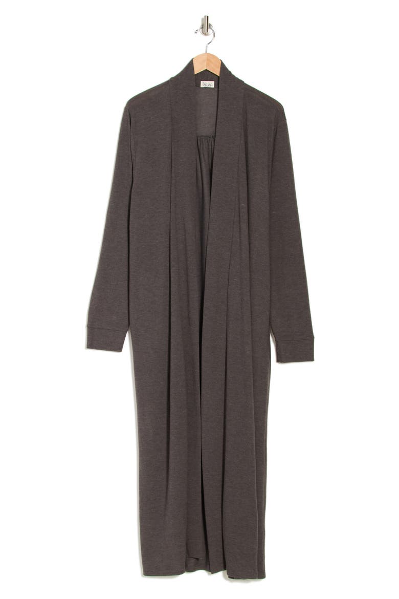 Long Knit Duster Cardigan, Alternate, color, CHARCOAL