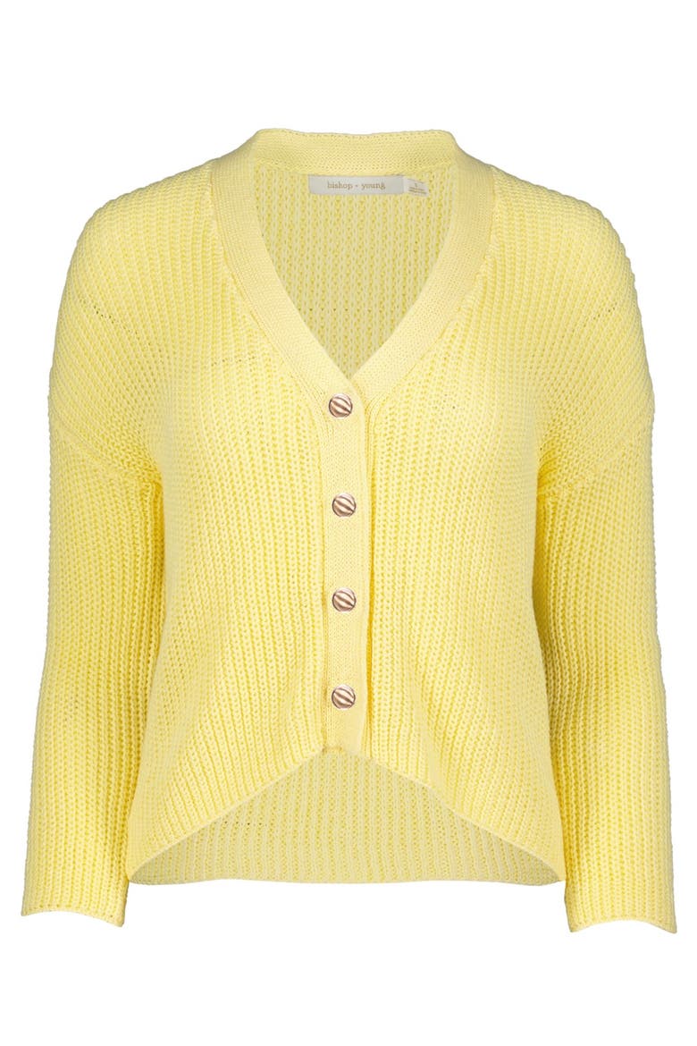 Forever Cardigan, Alternate, color, Lemon
