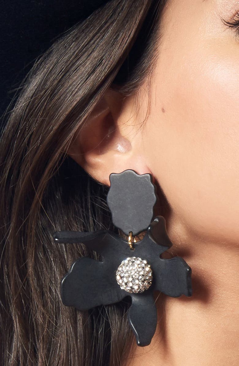 Lele Sadoughi Crystal Lily Earrings, Alternate, color, 