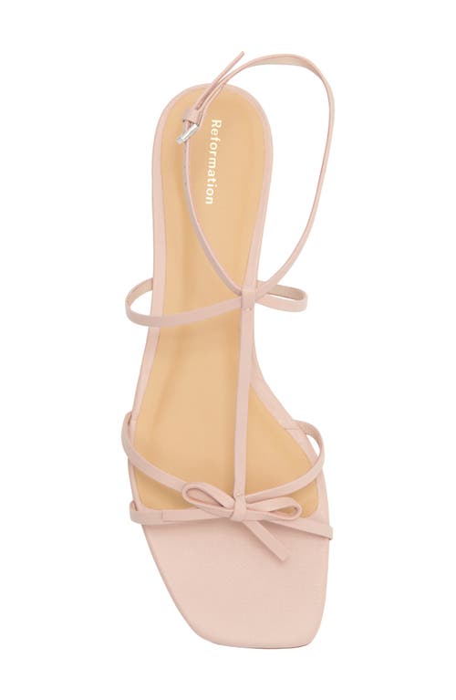 Reformation Maya Bow Sandal In White