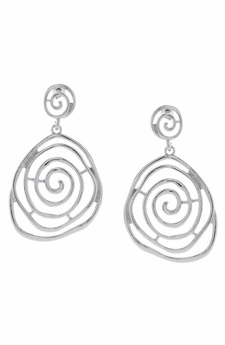 OLIVIA WELLES Spiral Swirl Earrings