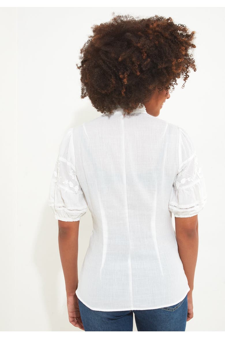 Lace Embroidered Blouse, Alternate, color, WHITE