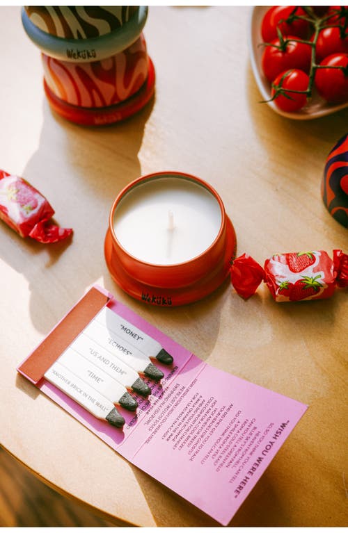 Wekükü Wekuku Scented Sweeties Set Of 3 Floral Fruity Candles In Multi