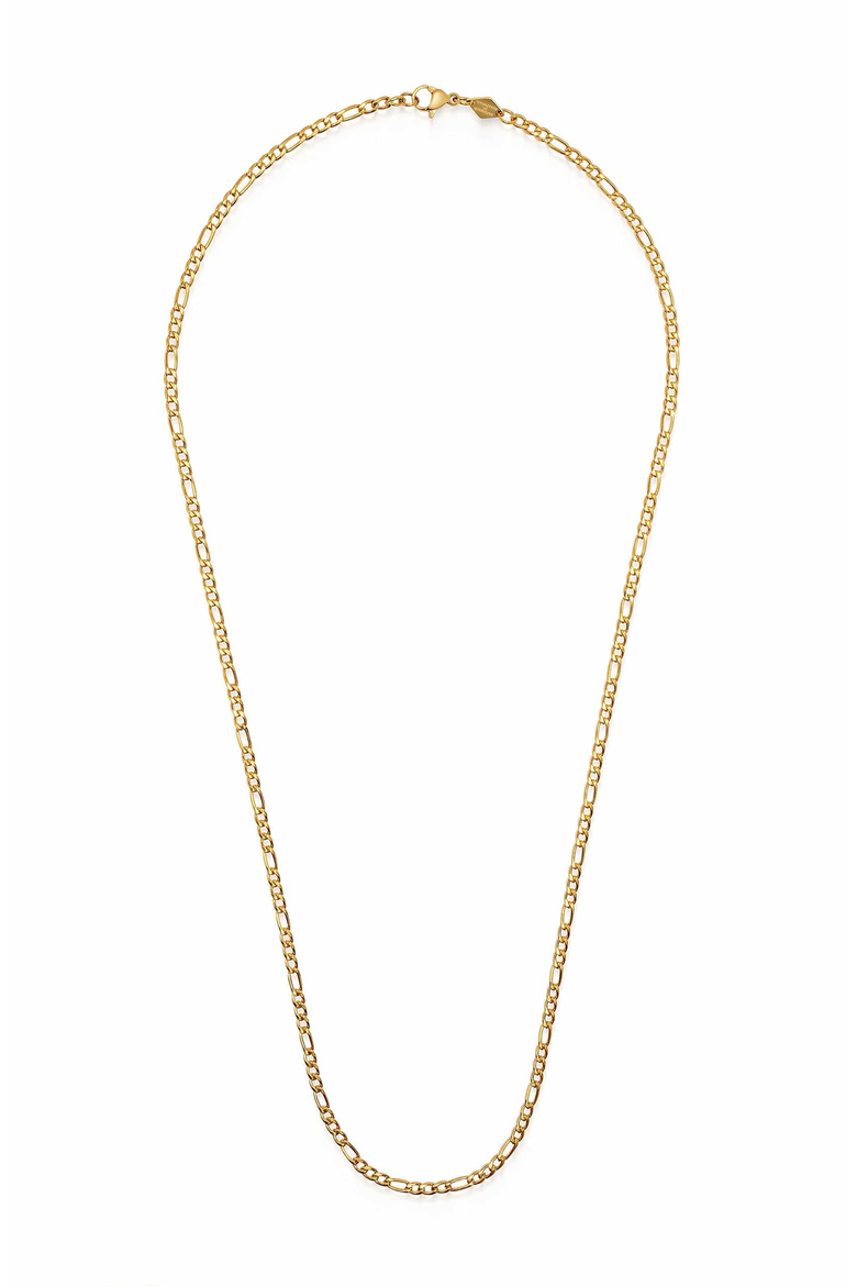 Figaro Chain Necklace, Main, color, Gold