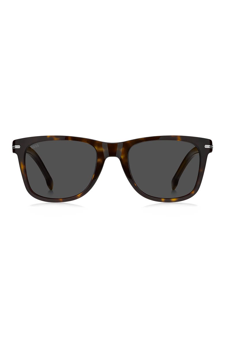 52mm Square Sunglasses, Alternate, color, HAVANA