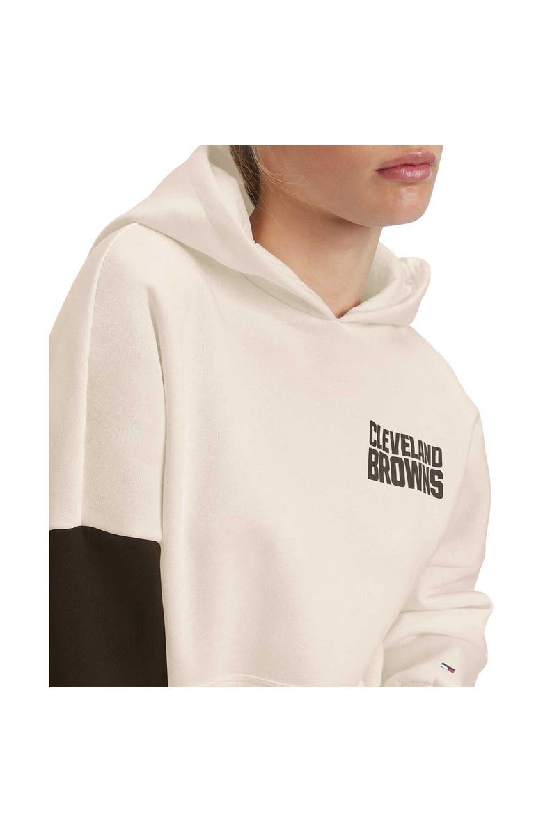 Tommy Hilfiger Women's Tommy Hilfiger Cream/Brown Cleveland Browns Harriet Pullover Hoodie, Alternate, color, Cream