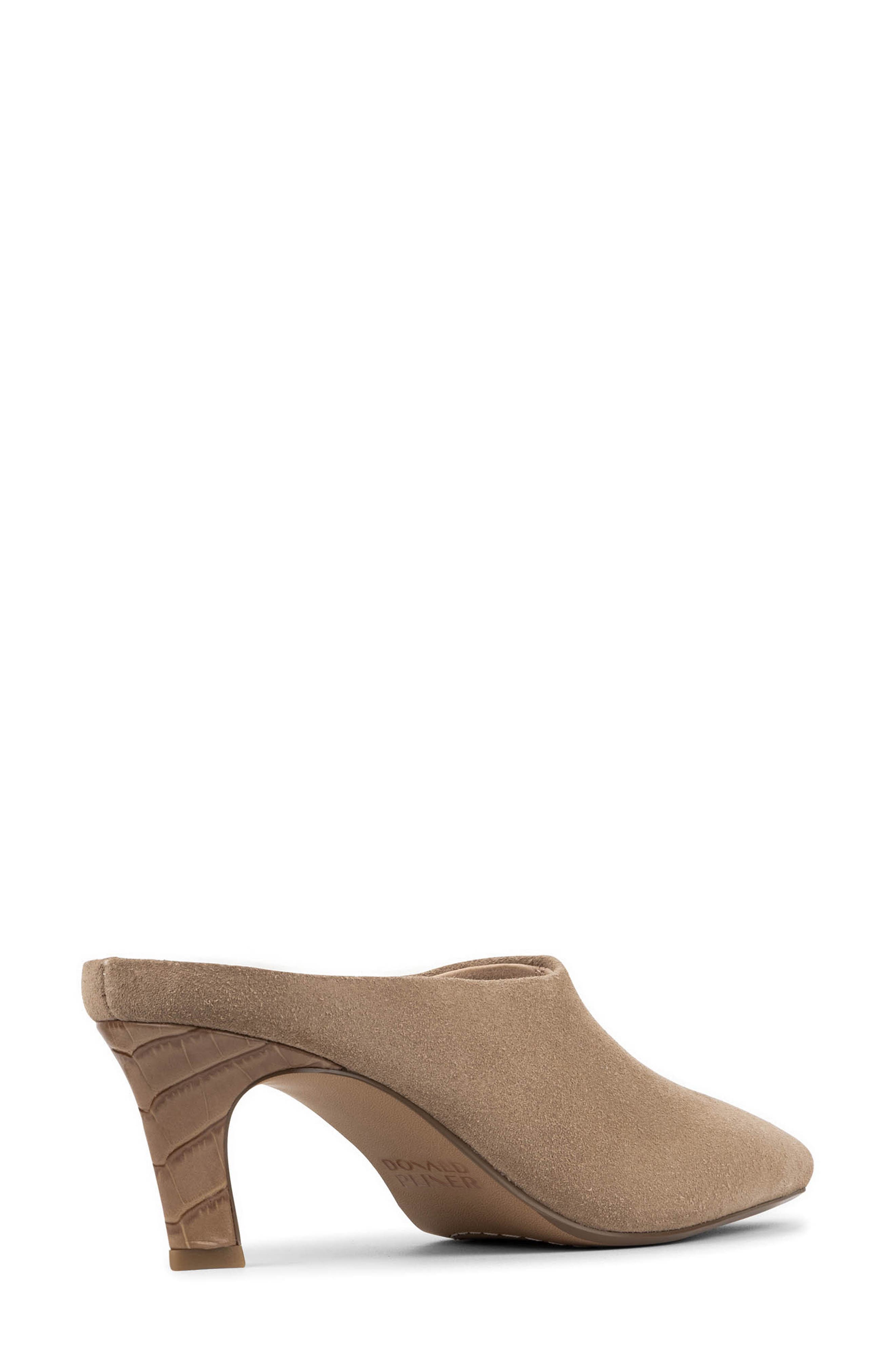 Braelynn Leather Heeled Mule, Alternate, color, TOBACCO