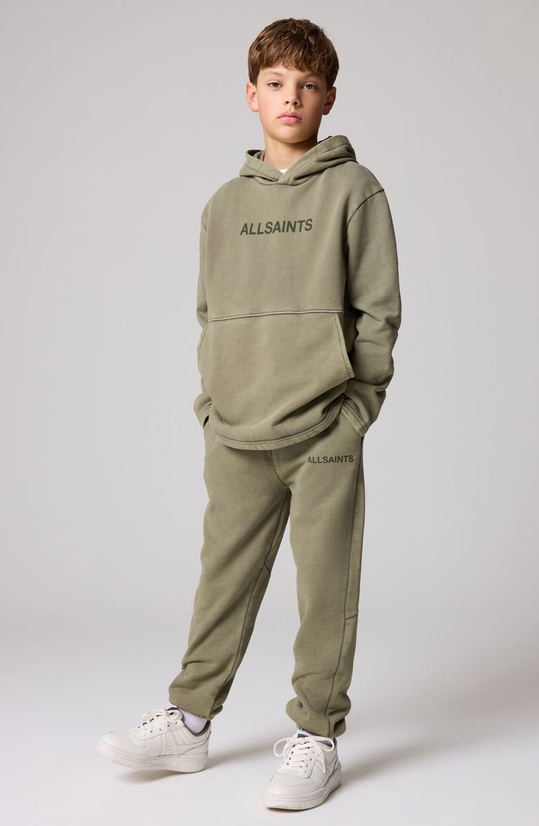 smALLSAINTS by ALLSAINTS Kids' Ramskull Hoodie & Sweatpants Set, Alternate, color,