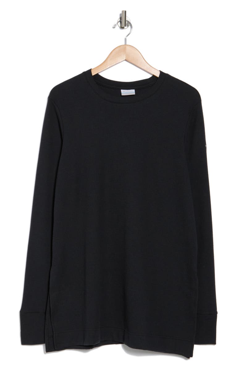 Columbia Holly Hideaway Long Sleeve Waffle Knit Tunic Top, Alternate, color, 
